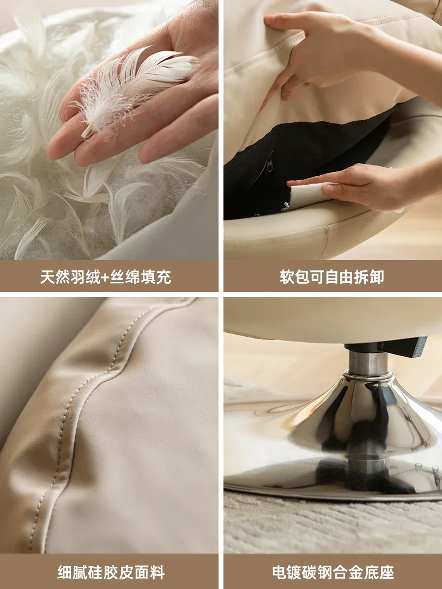 factory outlet Rotating Leisure Swan Chair Designer Single Sofa Eggshell Chair Balcony Bedroom Cloud Chair Lazy Sofa
factory outlet Rotating Leisure Swan Chair Designer Single Sofa Eggshell Chair Balcony Bedroom Cloud Chair Lazy Sofa