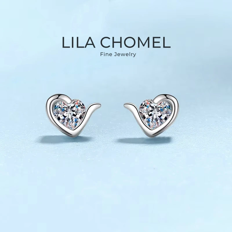 Birthday Gift 18K White Gold Heart Stud Earrings for Women Engagement 0.6ct D Color Moissanite Diamond Wedding Girl Fine Jewelry
Birthday Gift 18K White Gold Heart Stud Earrings for Women Engagement 0.6ct D Color Moissanite Diamond Wedding Girl Fine Jewelry