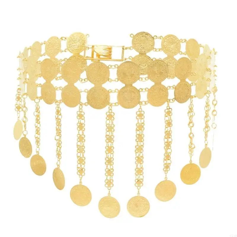 Fashionable Sturdy Alloy Double Strand Coin Tassels Dance Chain Decoration for Enhancing Dance Moves and Styles
Fashionable Sturdy Alloy Double Strand Coin Tassels Dance Chain Decoration for Enhancing Dance Moves and Styles
