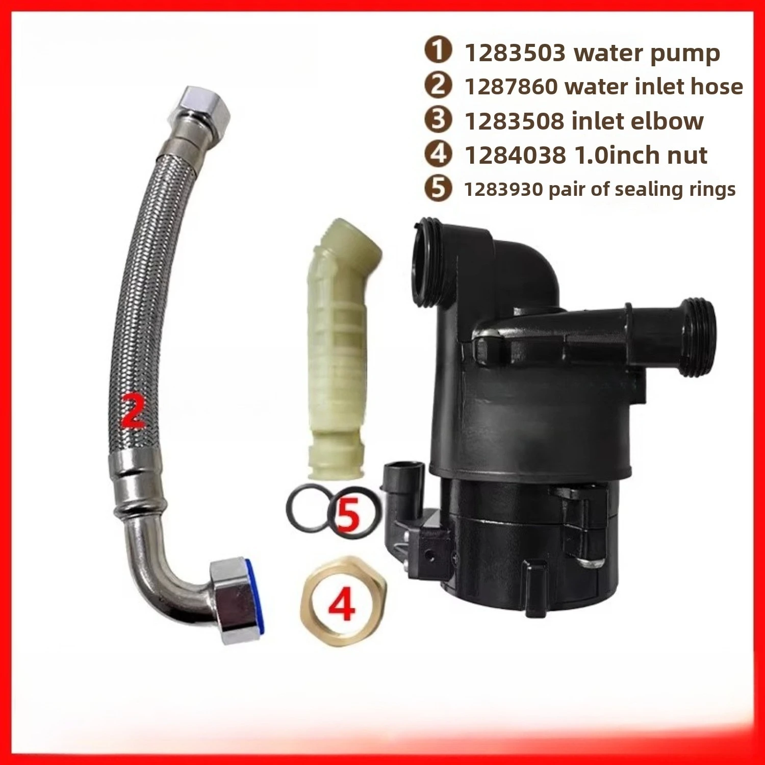 Smart Toilet Pump Flush Repair Parts 5401 Compatible with Kohler Via Braided Soft Inlet Pipe Nut
Smart Toilet Pump Flush Repair Parts 5401 Compatible with Kohler Via Braided Soft Inlet Pipe Nut