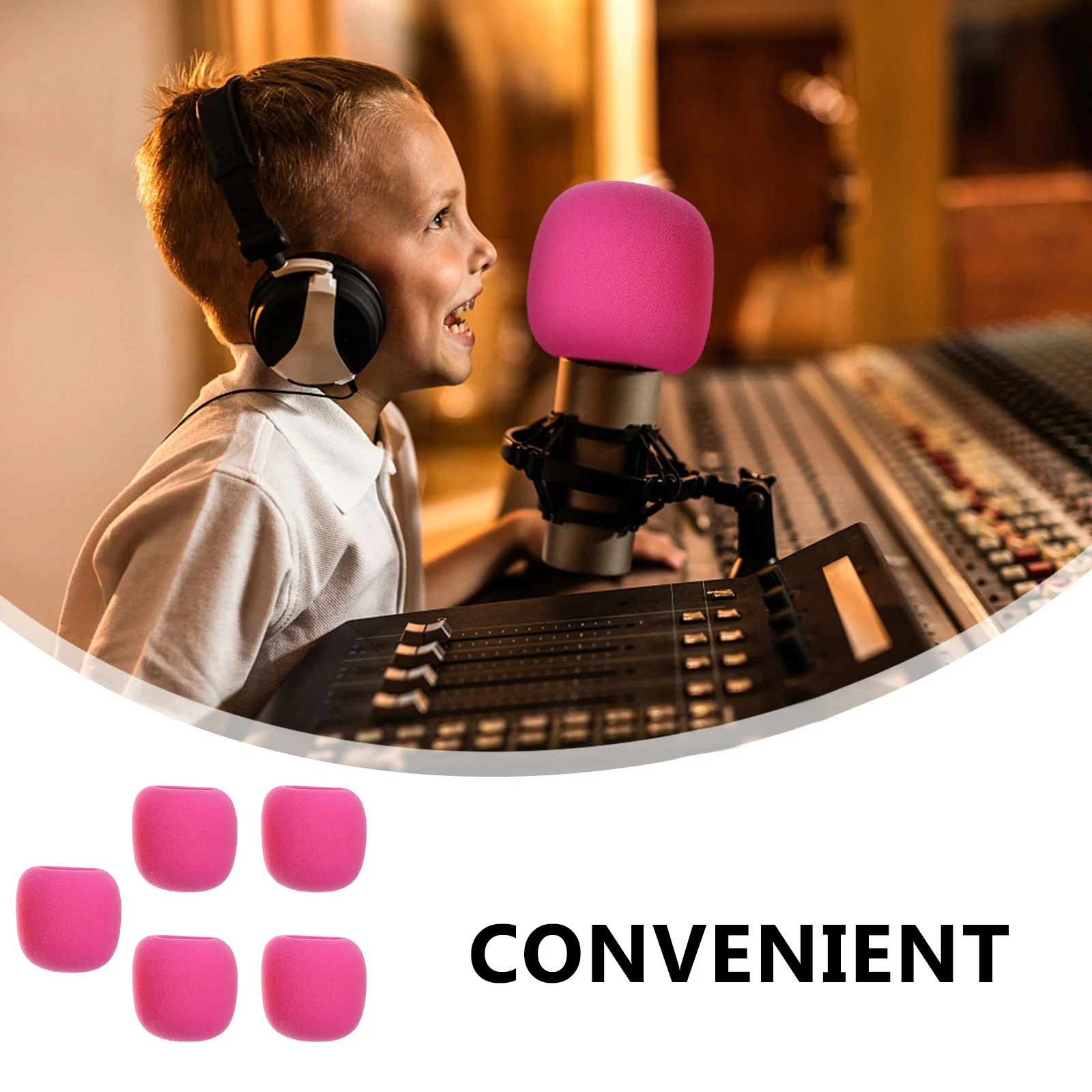 5Pcs Microphone Windscreen Cover Durable Mic Covers for Ktv Dance Ball Conference Room News Interviews Stage Performance Pink
5Pcs Microphone Windscreen Cover Durable Mic Covers for Ktv Dance Ball Conference Room News Interviews Stage Performance Pink