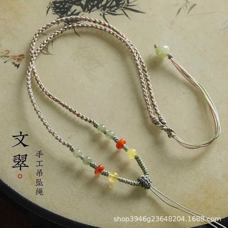 Hand Woven Buddha Necklace Safety Buckle Pendant Hanging Neck Rope Jade With Lucky Jewelry
Hand Woven Buddha Necklace Safety Buckle Pendant Hanging Neck Rope Jade With Lucky Jewelry