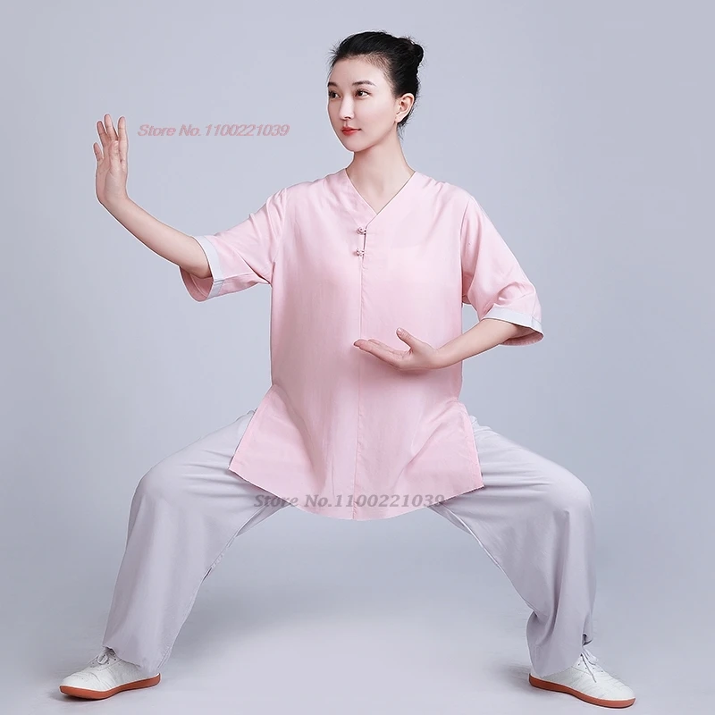 2024 chinese tai chi martail arts uniform tops+pants set cotton linen kung fu wushu sports exercise morning outdoor walking suit
2024 chinese tai chi martail arts uniform tops+pants set cotton linen kung fu wushu sports exercise morning outdoor walking suit