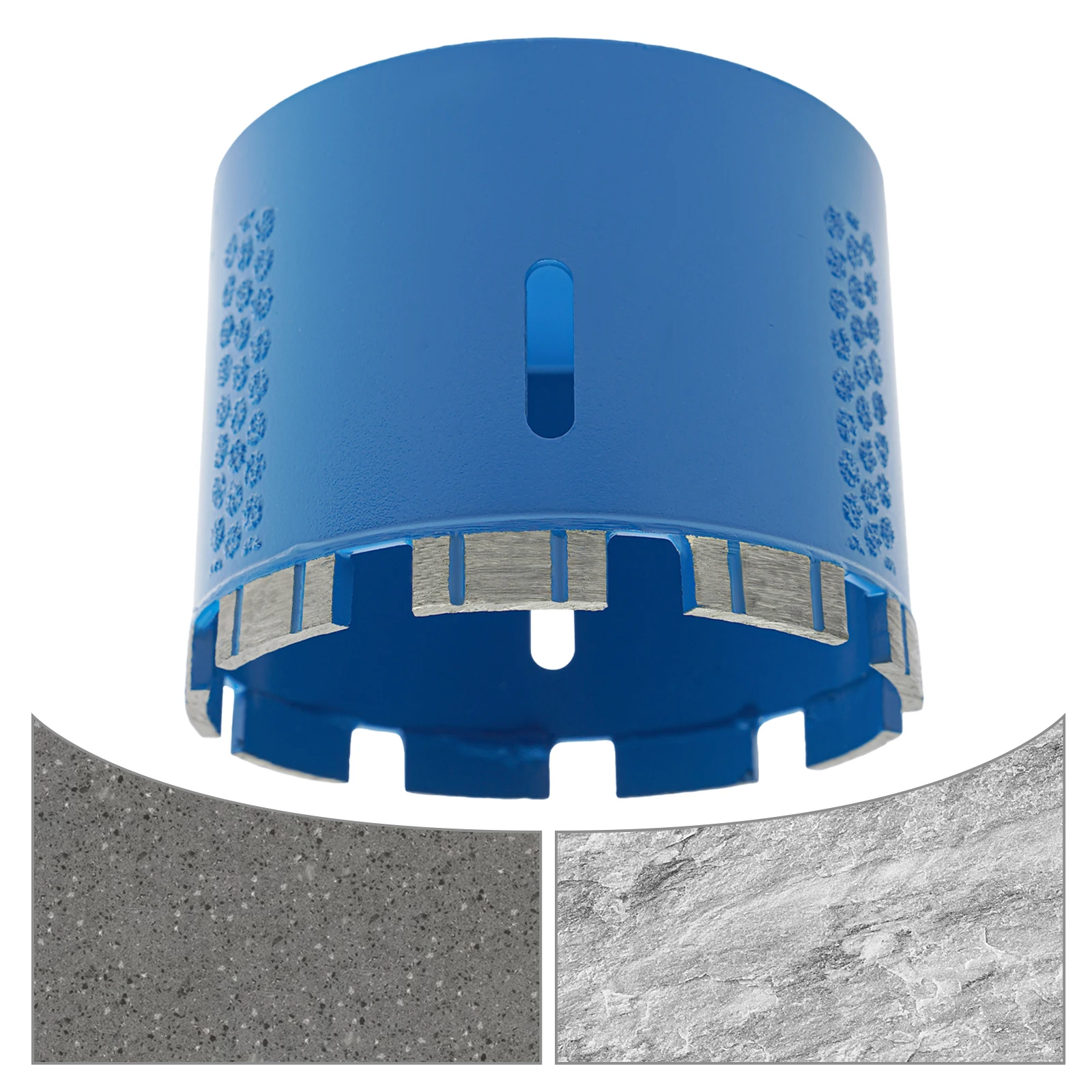 Blue Diamond Drilling Bit,5/8-11 Thread Diamond Drilling Bit 102mm for Granite, Quartz Stone
Blue Diamond Drilling Bit,5/8-11 Thread Diamond Drilling Bit 102mm for Granite, Quartz Stone