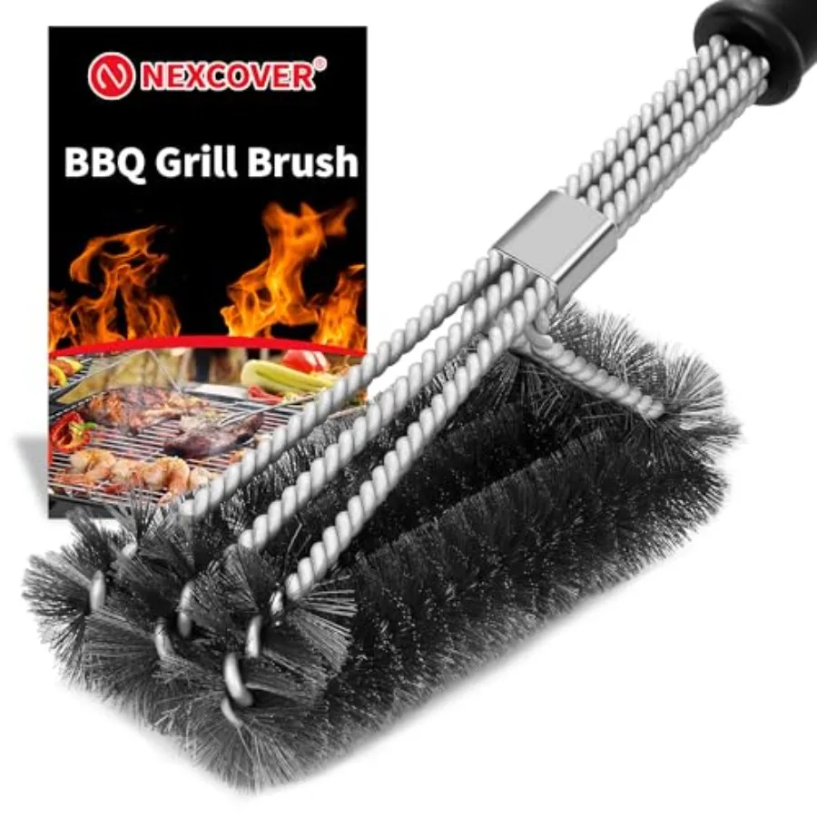 Grill Brush - 18'' Safe Wire BBQ Brush for Outdoor Grill, 3 in 1 Efficient Stainless Steel Grilling Cleaner, BBQ Accessories fo
Grill Brush - 18'' Safe Wire BBQ Brush for Outdoor Grill, 3 in 1 Efficient Stainless Steel Grilling Cleaner, BBQ Accessories fo