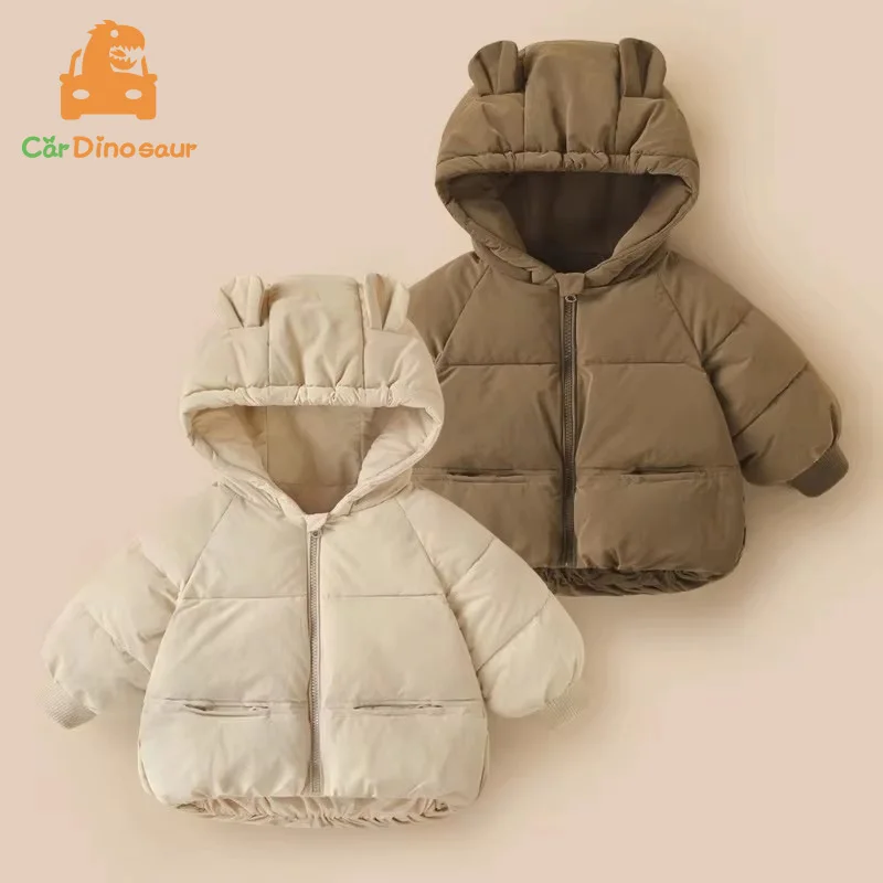 New 2025 Winter Warm Baby Kids Thicken 1-6 Years Children Outerwear Coat Boys Girls Solid Ear Hooded Cotton Padded zipper Jacket
New 2025 Winter Warm Baby Kids Thicken 1-6 Years Children Outerwear Coat Boys Girls Solid Ear Hooded Cotton Padded zipper Jacket
