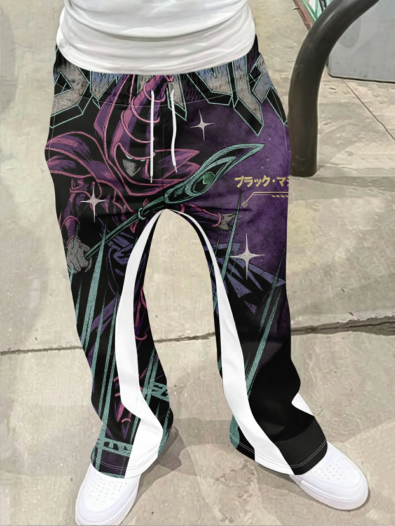 Men's Casual Street Style Trendy Cross Print Fashionable Slightly Flared Black and White Color-Block Design Sweatpants Men Pants
Men's Casual Street Style Trendy Cross Print Fashionable Slightly Flared Black and White Color-Block Design Sweatpants Men Pants