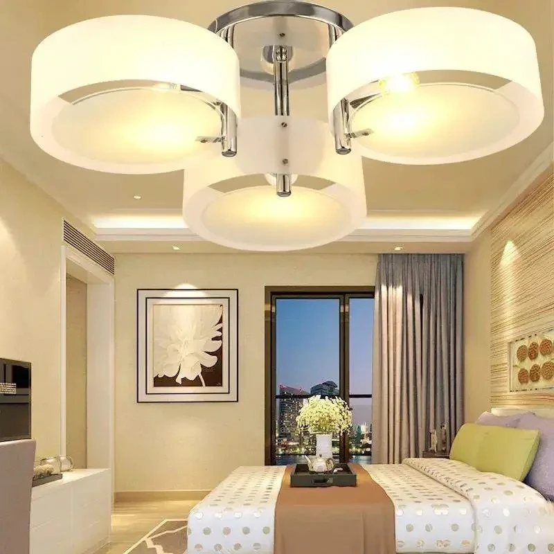 Modern Ceiling Light 1/2/3/5/7 Lights E26 E27 Brushed Nickel Acrylic Glass Flush Mount for Bed Room Hallway
Modern Ceiling Light 1/2/3/5/7 Lights E26 E27 Brushed Nickel Acrylic Glass Flush Mount for Bed Room Hallway