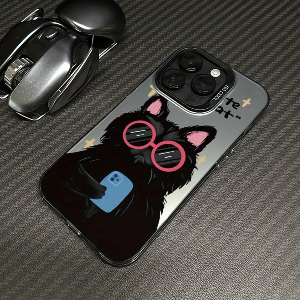 Fashionable cat, comfortable phone case for iPhone 16 15 14 13 12 11 Pro/ Max/Plus shock-proof rear cover anti-fingerprint
Fashionable cat, comfortable phone case for iPhone 16 15 14 13 12 11 Pro/ Max/Plus shock-proof rear cover anti-fingerprint