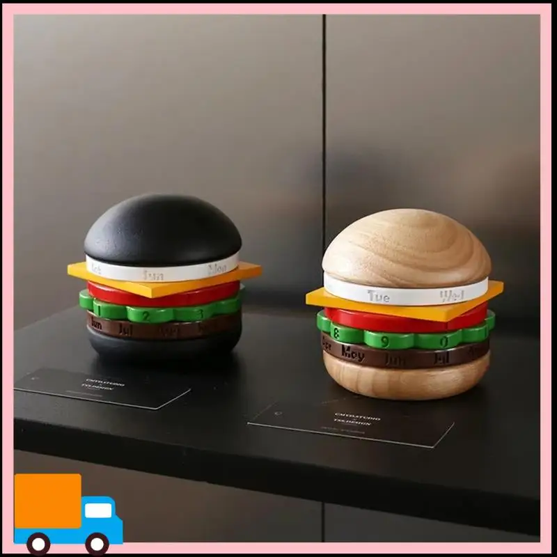 Professional Burger Shape Calendar Hamburg Calendar Rotating Desk Calendar Bedroom Bedside Decoration Gift Forfriends Wood Color
Professional Burger Shape Calendar Hamburg Calendar Rotating Desk Calendar Bedroom Bedside Decoration Gift Forfriends Wood Color