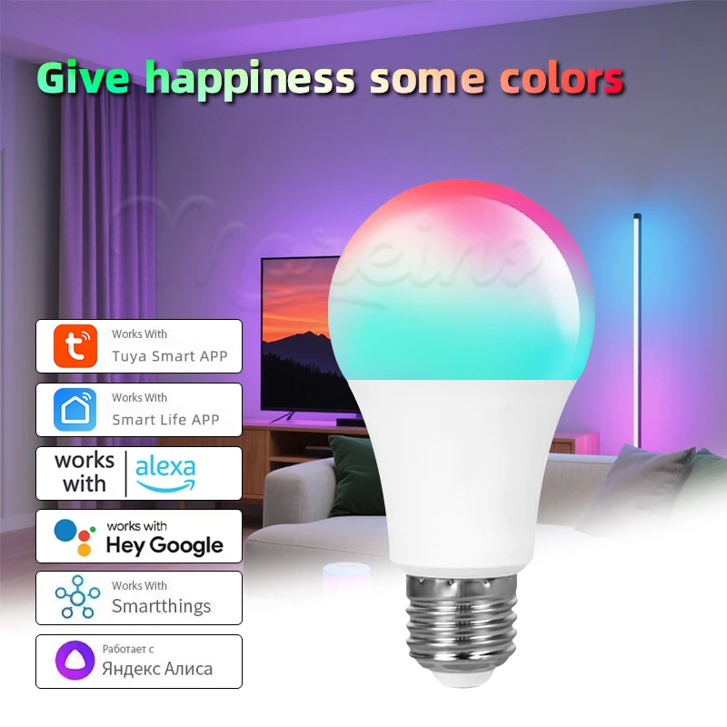 Приложение Smart Life с дистанционным управлением, музыкальный ритм, WIFI, лампа с поддержкой Alexa Google Smartthings, подходит для настольной лампы, настенного светильника E27 B22
Приложение Smart Life с дистанционным управлением, музыкальный ритм, WIFI, лампа с поддержкой Alexa Google Smartthings, подходит для настольной лампы, настенного светильника E27 B22