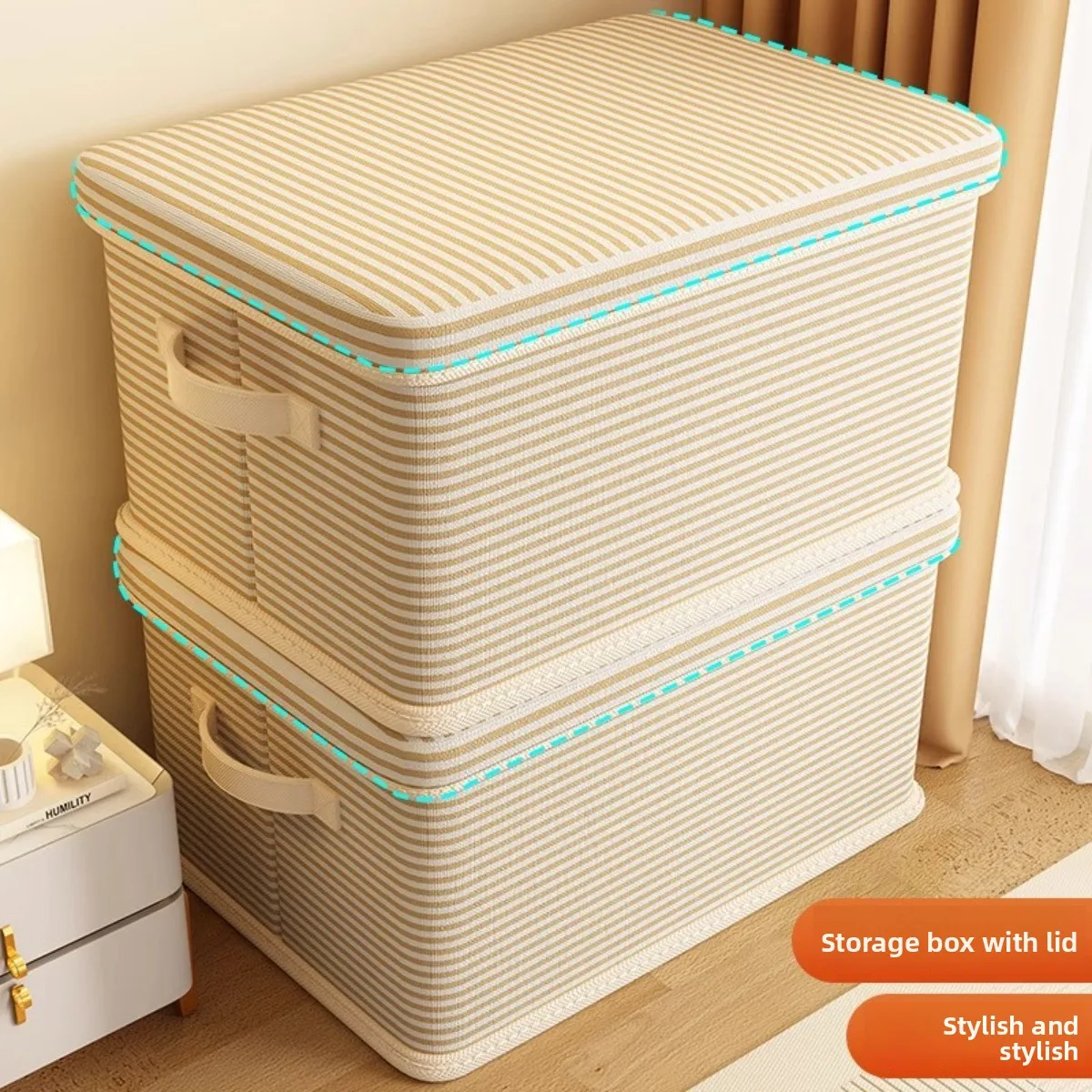 Foldable Storage Bins with Lid Large Capacity Closet Organizer Clothes Storage Box Stackable Wardrobe Organizer for Home
Foldable Storage Bins with Lid Large Capacity Closet Organizer Clothes Storage Box Stackable Wardrobe Organizer for Home
