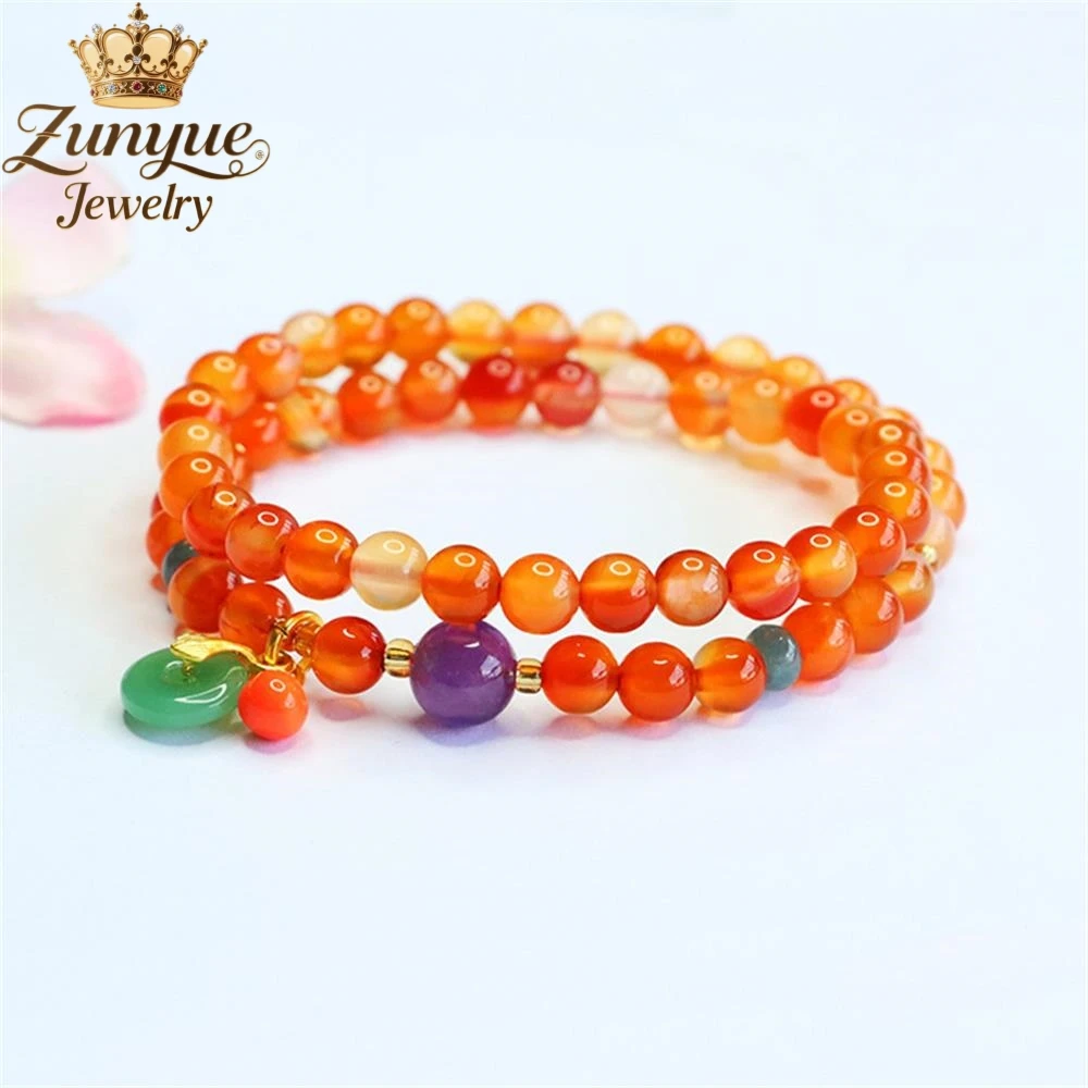 Natural Color Agate Jadeite And Amethyst Double-Ring Bracelet Luxury Quality Jewelry Fashion Jewelry Exquisite Charms Elegant
Natural Color Agate Jadeite And Amethyst Double-Ring Bracelet Luxury Quality Jewelry Fashion Jewelry Exquisite Charms Elegant