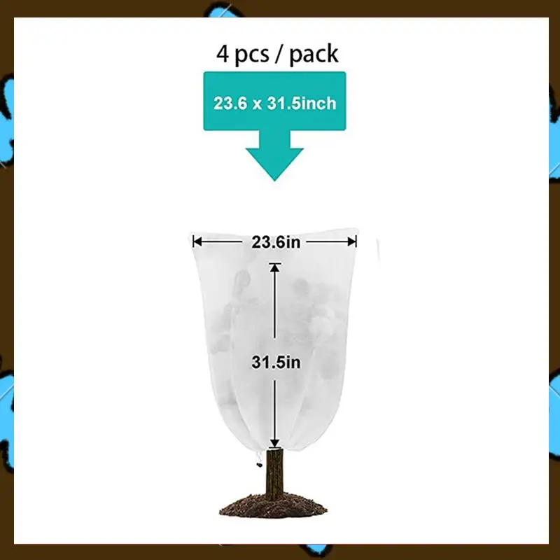Promotion! 8 Pack Plant Covers Freeze Protection 24X 32In Winter Cold Weather Frost Protection Blanket With Drawstring For Outdo
Promotion! 8 Pack Plant Covers Freeze Protection 24X 32In Winter Cold Weather Frost Protection Blanket With Drawstring For Outdo