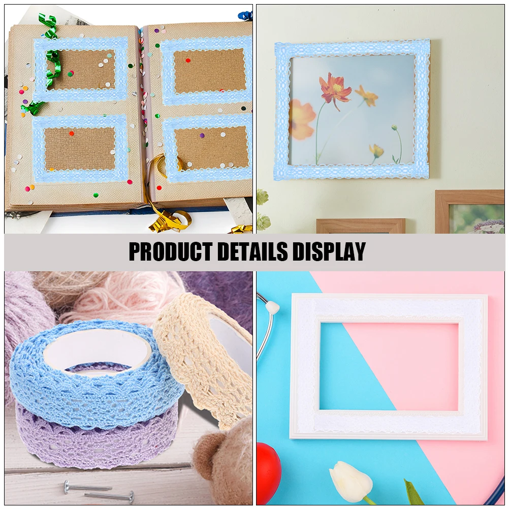 3pcs 3 Rolls Diy Adhesive Tape Scrapbook Decorative Fabric Lace Stickers Photo Frame Cards Packaging Crafts Book Diy Tapes Self
3pcs 3 Rolls Diy Adhesive Tape Scrapbook Decorative Fabric Lace Stickers Photo Frame Cards Packaging Crafts Book Diy Tapes Self