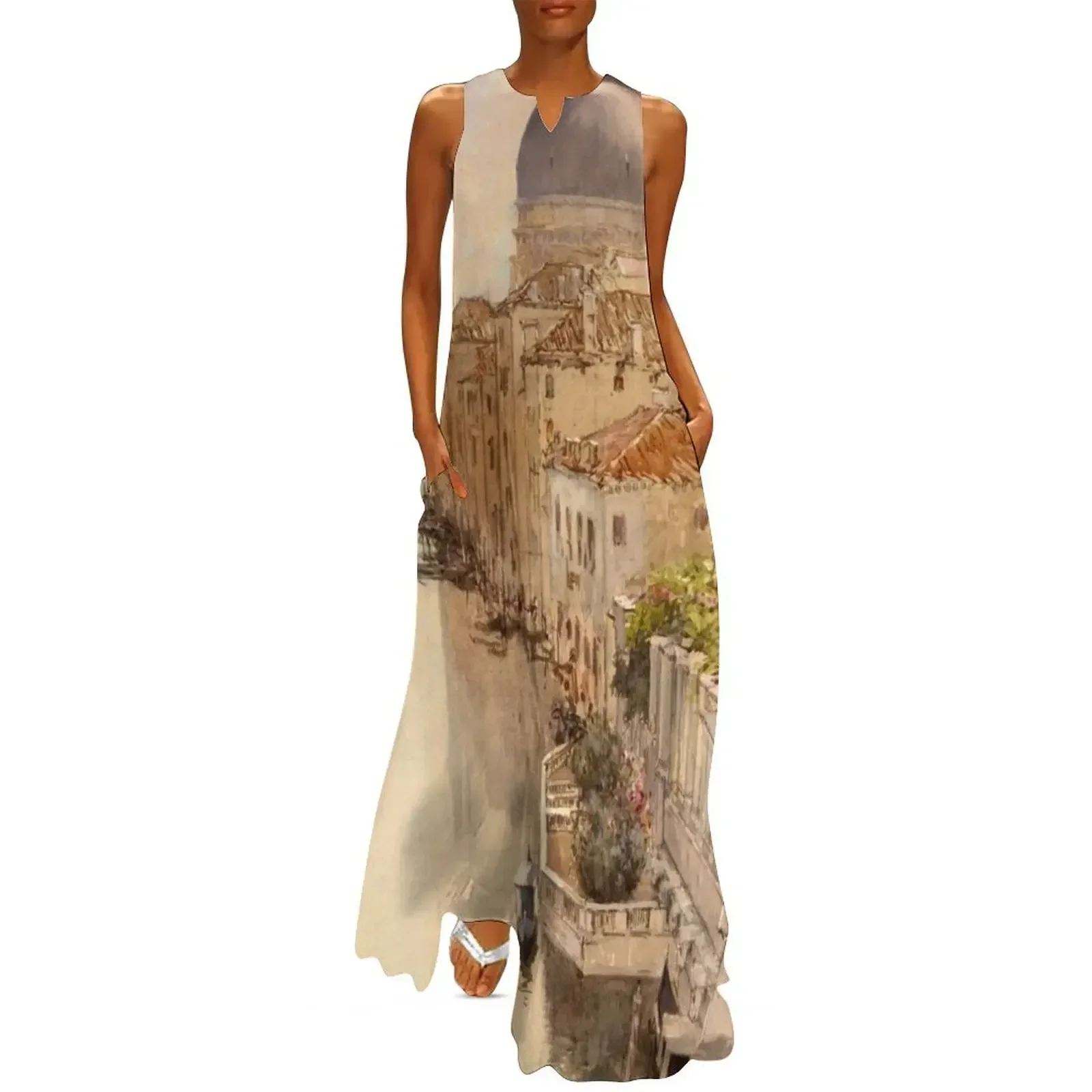 Over a Balcony, View of the Grand Canal, Venice Long Dress dress summer 2025 women Woman's evening dress
Over a Balcony, View of the Grand Canal, Venice Long Dress dress summer 2025 women Woman's evening dress