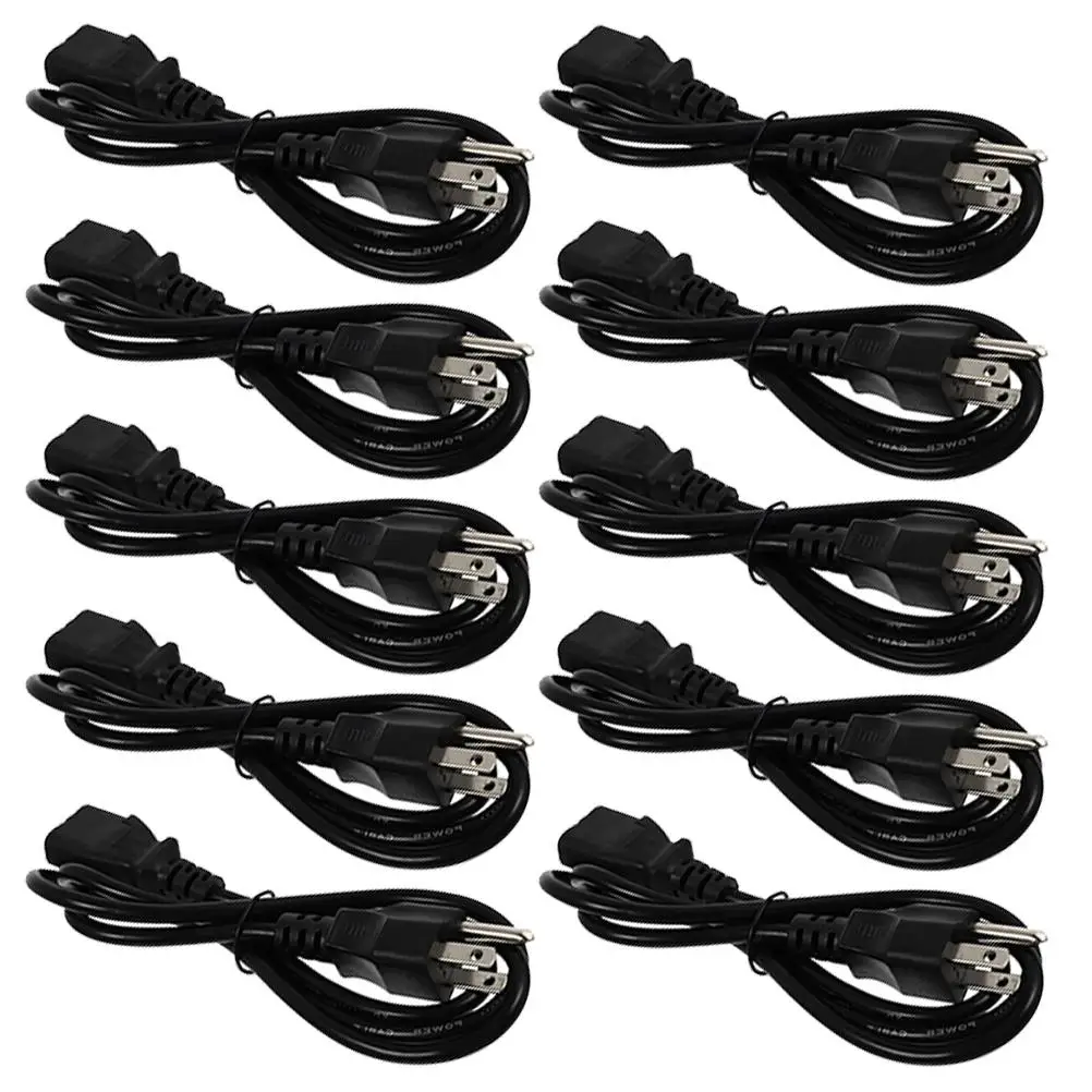 10pcs American AC Extension Cable for Cord Computer Power Cable Ac Power Cord Computer Printer Heat Resistance
10pcs American AC Extension Cable for Cord Computer Power Cable Ac Power Cord Computer Printer Heat Resistance