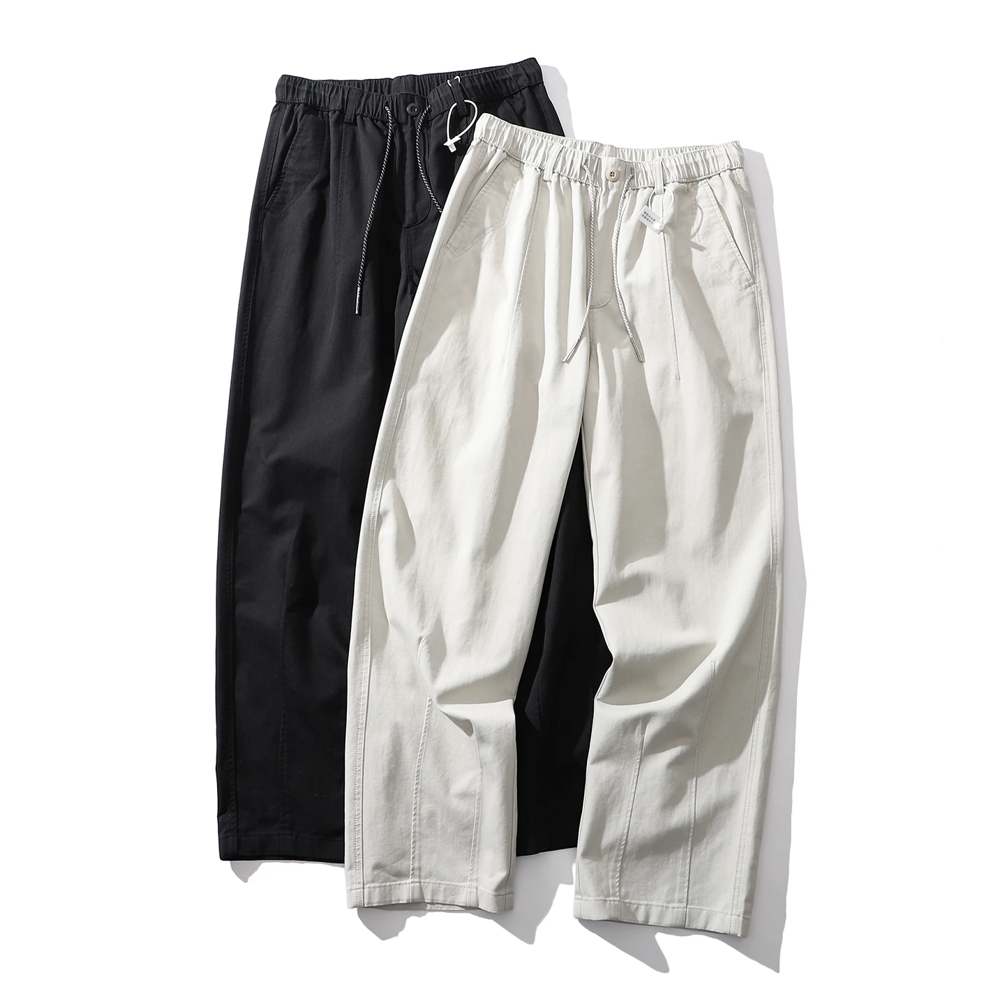 Spring 2026 Men's Loose Fit Straight Leg Elastic Waist Pure Color Casual Wide Leg Knife Pants Comfortable Breathable M Pants
Spring 2026 Men's Loose Fit Straight Leg Elastic Waist Pure Color Casual Wide Leg Knife Pants Comfortable Breathable M Pants
