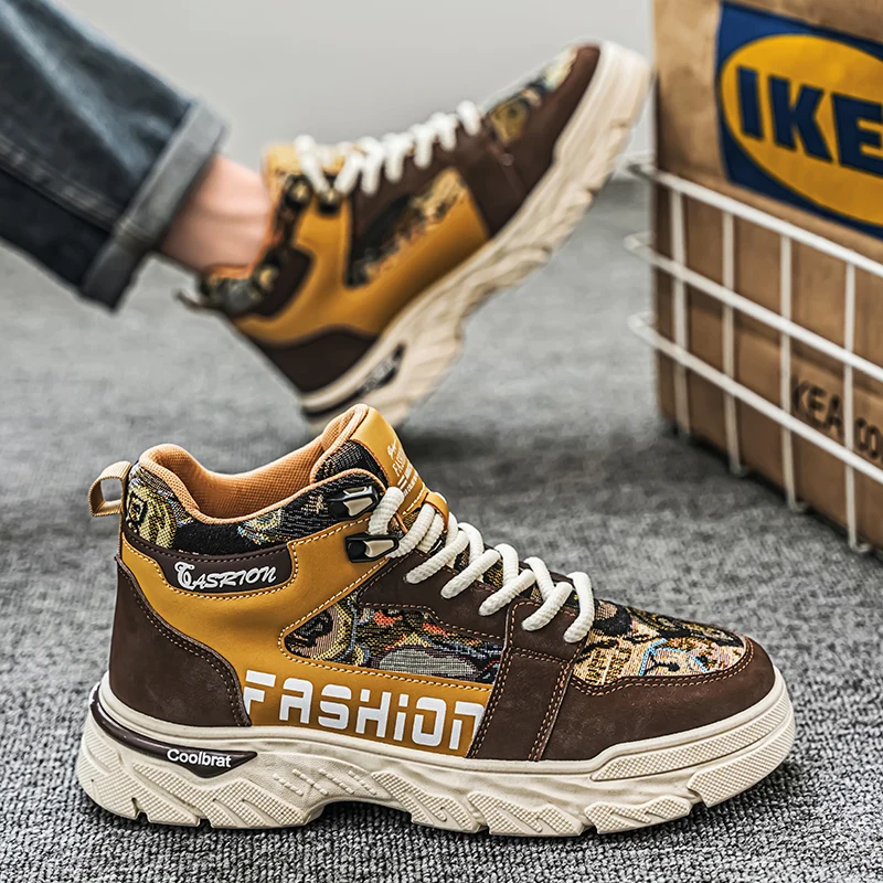 New Men Boots High-Top Casual Shoes for Men Outdoor Sport Work Boot Lace Up Platform Boots Male Sneakers Tenis Hombres
New Men Boots High-Top Casual Shoes for Men Outdoor Sport Work Boot Lace Up Platform Boots Male Sneakers Tenis Hombres