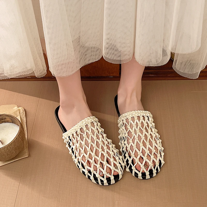 Woven Baotou Slippers Casual Round Toe Deep Mouth Soft Sole Lightweight Convenient Flat Sandals
Woven Baotou Slippers Casual Round Toe Deep Mouth Soft Sole Lightweight Convenient Flat Sandals