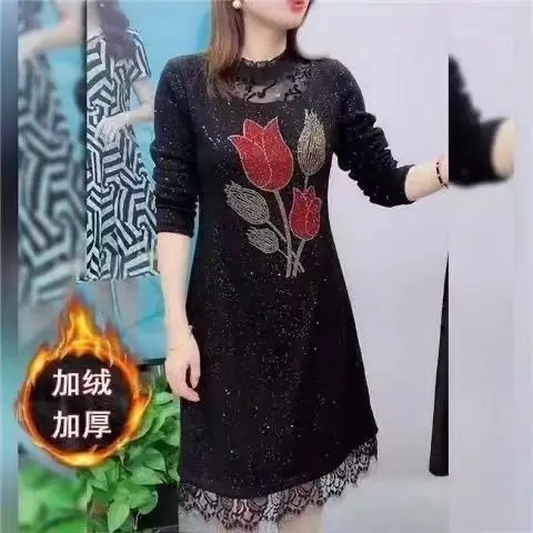 High End Plush and Thick Warm Dress for Women with Hollowed Out and Diamond Hot Stamping Versatile Base Skirt for Children
High End Plush and Thick Warm Dress for Women with Hollowed Out and Diamond Hot Stamping Versatile Base Skirt for Children