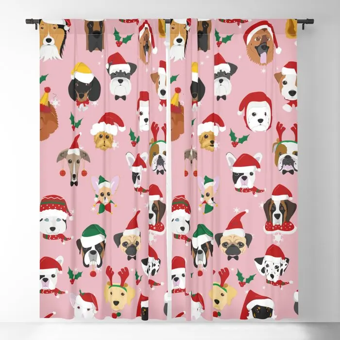 Christmas Dog Pattern Illustration Blackout Curtains 3D Print Window Curtains For Bedroom Living Room Decor Window Treatments
Christmas Dog Pattern Illustration Blackout Curtains 3D Print Window Curtains For Bedroom Living Room Decor Window Treatments