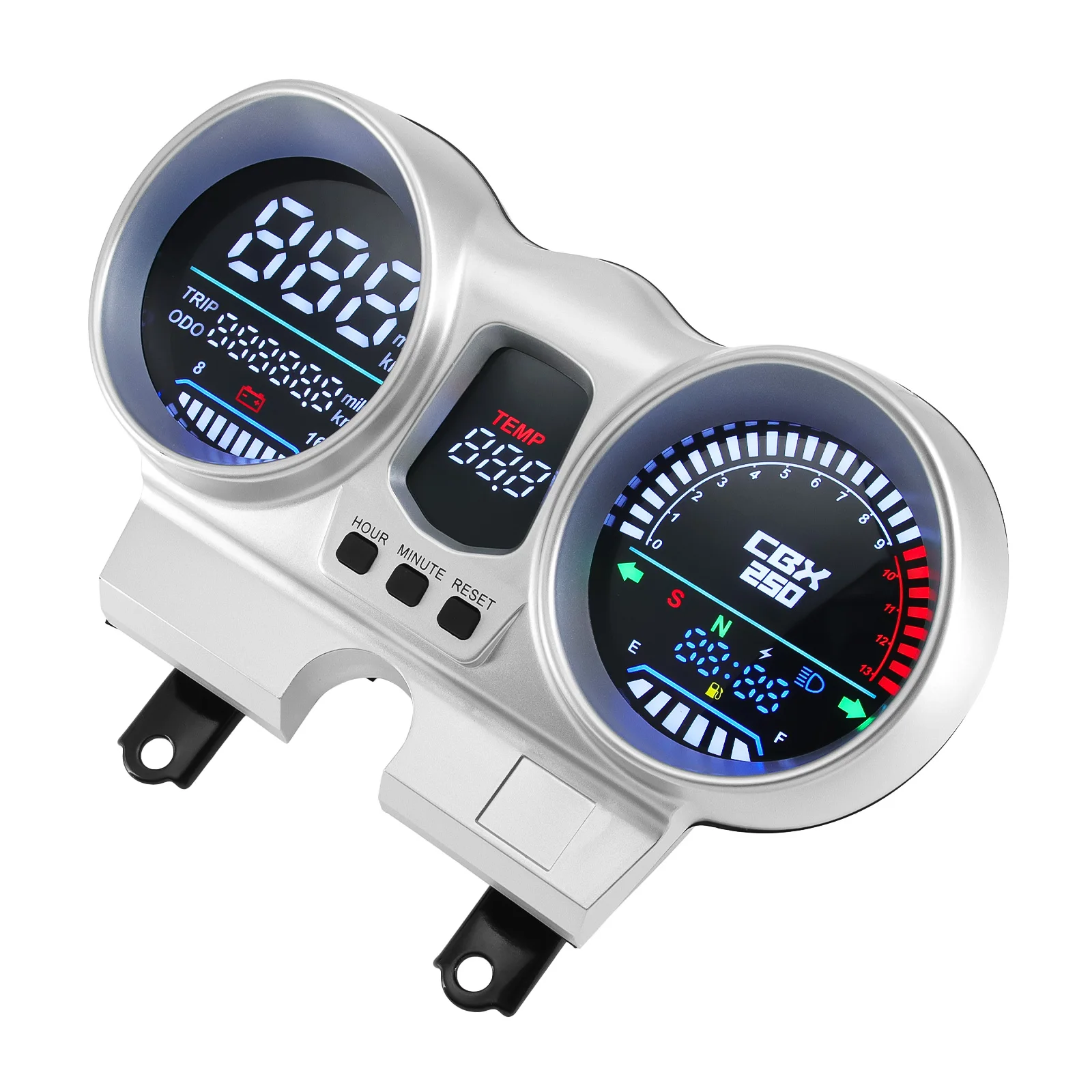 Motorcycle Speedometer For CBX250 CBF250 Twister 2001 - 2008 moto dashboard with Turn Signal Fuel Gauge 13000rpm moto instrument
Motorcycle Speedometer For CBX250 CBF250 Twister 2001 - 2008 moto dashboard with Turn Signal Fuel Gauge 13000rpm moto instrument