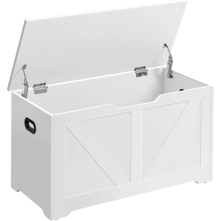 Stylish Farmhouse Storage Chest with Dual Safety Hinges for Home Organization and Secure Storage Solutions
Stylish Farmhouse Storage Chest with Dual Safety Hinges for Home Organization and Secure Storage Solutions