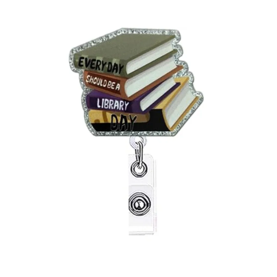 Funny Books and Coffee Badge Reel Holder Nurse Reading Librarian Teacher Nursing Medical Acrylic Badge Reels Retractable for Nu
Funny Books and Coffee Badge Reel Holder Nurse Reading Librarian Teacher Nursing Medical Acrylic Badge Reels Retractable for Nu