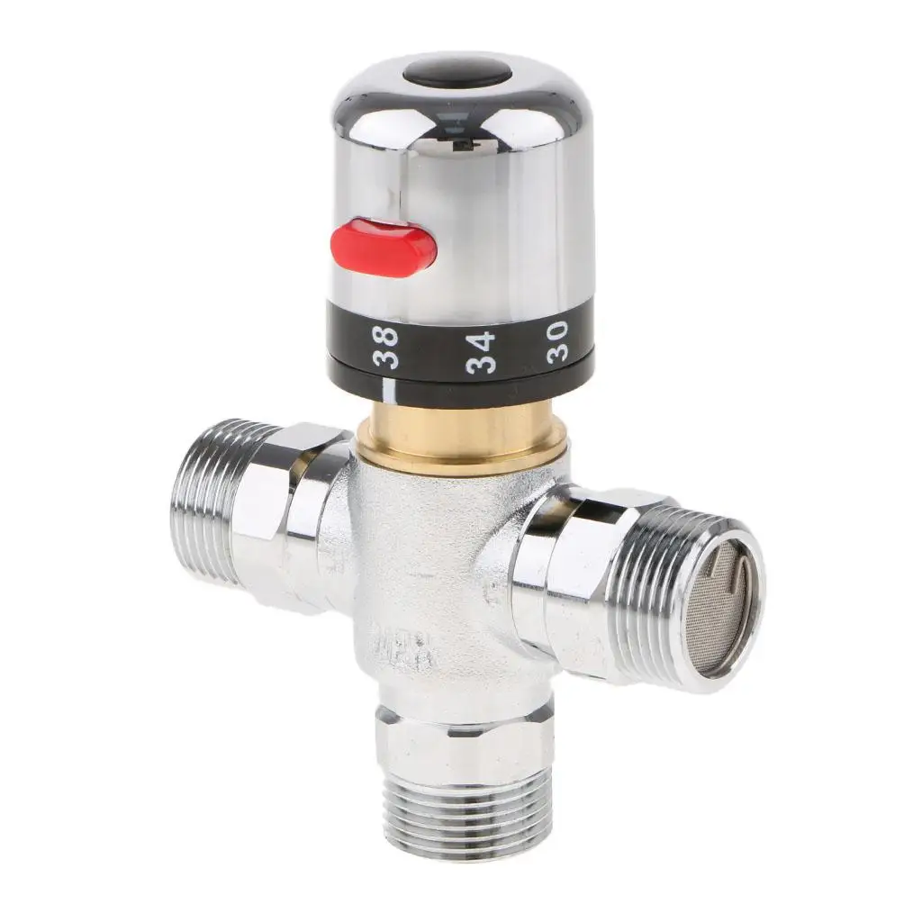 Brass Thermostatic Mixing Valve Hot and Cold Water Control Mixer Valve for Home Solar Water Heater
Brass Thermostatic Mixing Valve Hot and Cold Water Control Mixer Valve for Home Solar Water Heater