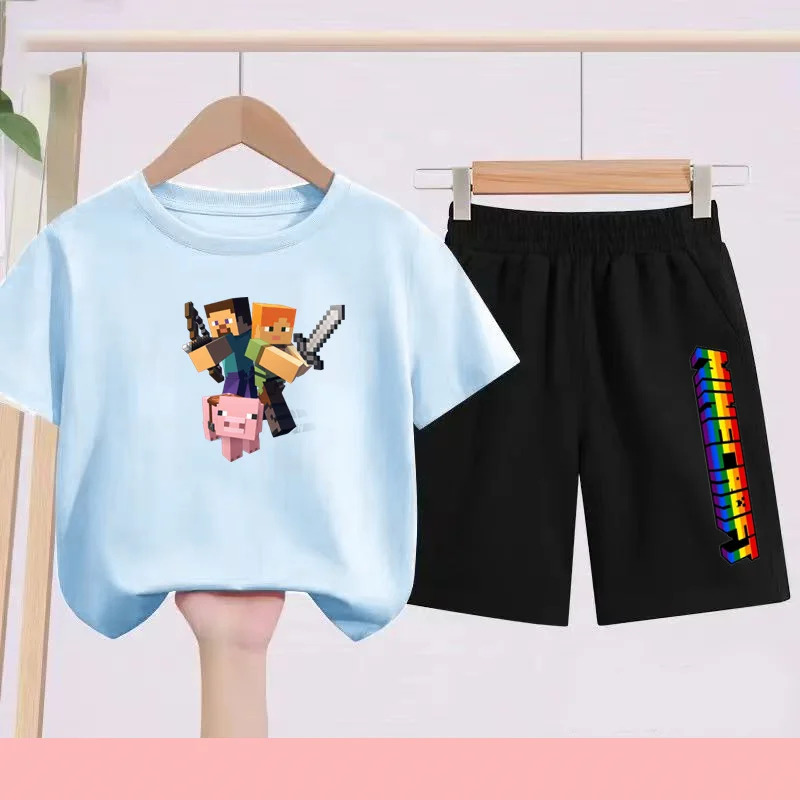 Children's Sportswear Set: Cute T-shirt + Shorts Set. Boys and Girls Love T-shirt Sets. T-shirt Sets for Children Aged 3 to 13
Children's Sportswear Set: Cute T-shirt + Shorts Set. Boys and Girls Love T-shirt Sets. T-shirt Sets for Children Aged 3 to 13