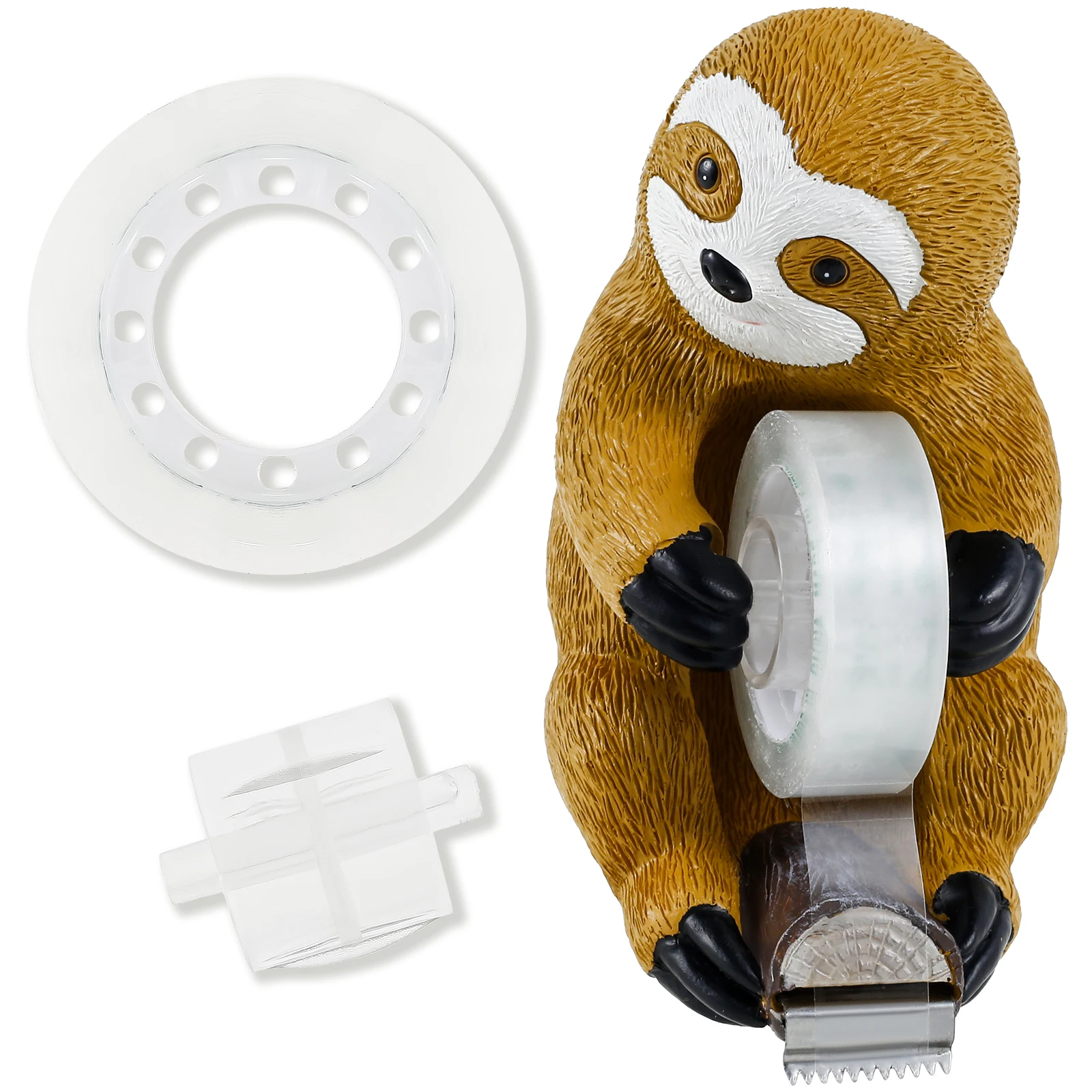 Tape Dispenser Cute Sloth Tape Holder Resin Desk Tape Cutter Sloth Tape Holder Ornament Novelty Tape Cutting Tools for Home
Tape Dispenser Cute Sloth Tape Holder Resin Desk Tape Cutter Sloth Tape Holder Ornament Novelty Tape Cutting Tools for Home