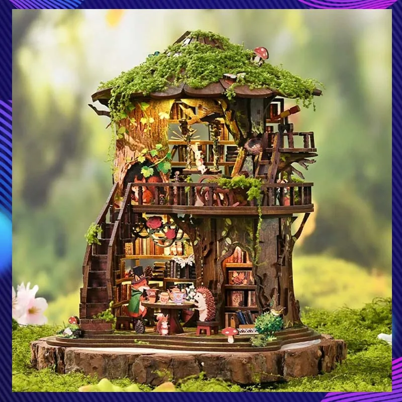 DIY Mini House Forest Tea Book Club Wooden Cottage Hand Assembled Miniature Landscape Model Building Kits Desktop Decor Gift
DIY Mini House Forest Tea Book Club Wooden Cottage Hand Assembled Miniature Landscape Model Building Kits Desktop Decor Gift