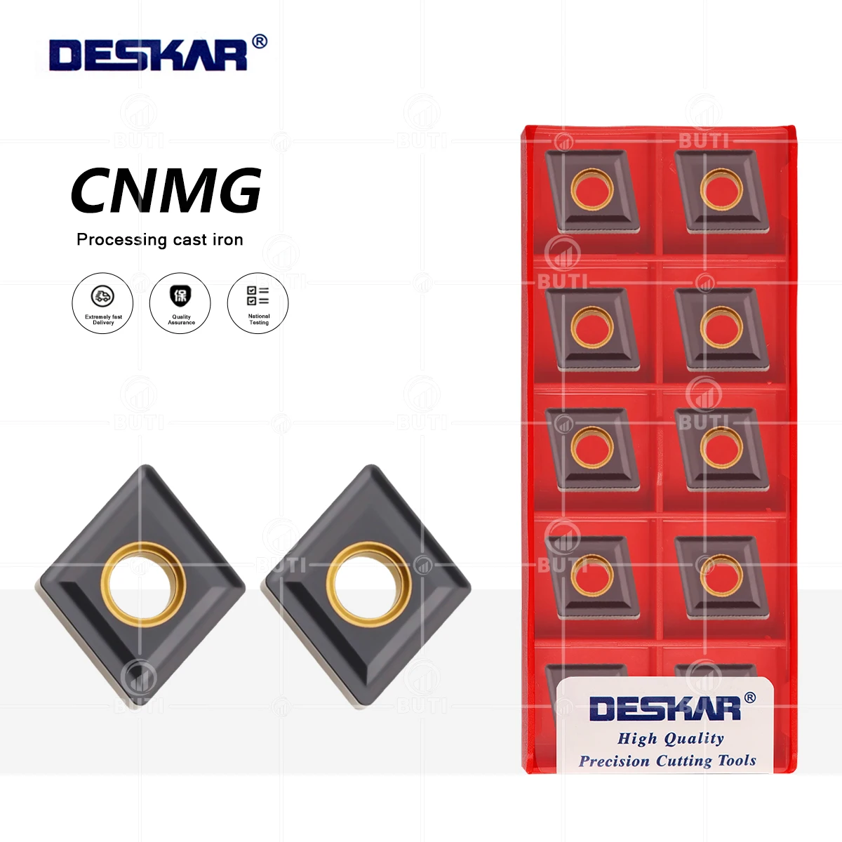 DESKAR CNMG160612 LF3018 100% Original External Carbide Inserts CNC Lathe Cutter Turning Tools Hard Alloy Blades For Cast Irone
DESKAR CNMG160612 LF3018 100% Original External Carbide Inserts CNC Lathe Cutter Turning Tools Hard Alloy Blades For Cast Irone