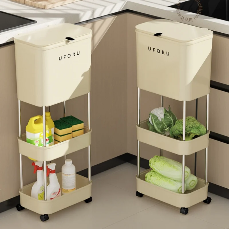 Portable Crevice Storage Trash Can High-end Household Kitchen and Toilet Storage Rack Dry-wet Separation Storage Rack
Portable Crevice Storage Trash Can High-end Household Kitchen and Toilet Storage Rack Dry-wet Separation Storage Rack