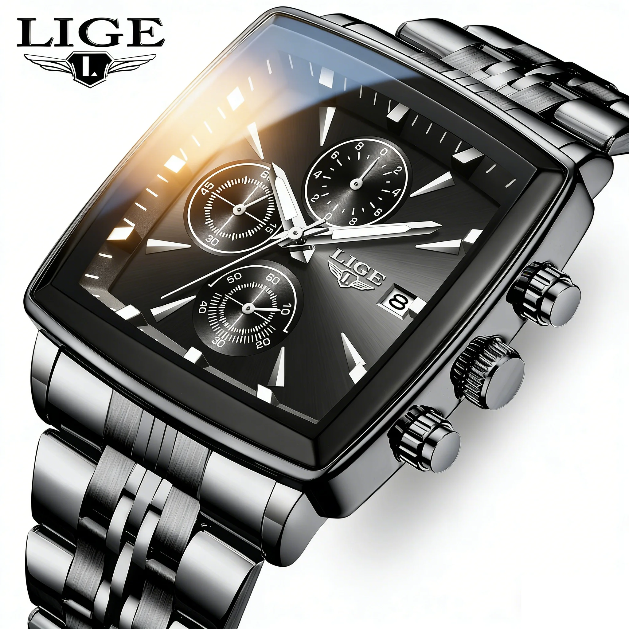 LIGE модные мужские часы светящийся водостойкий хронограф дата мужские наручные часы квадратные кварцевые мужские часы из нержавеющей стали Relojs + коробка
LIGE модные мужские часы светящийся водостойкий хронограф дата мужские наручные часы квадратные кварцевые мужские часы из нержавеющей стали Relojs + коробка