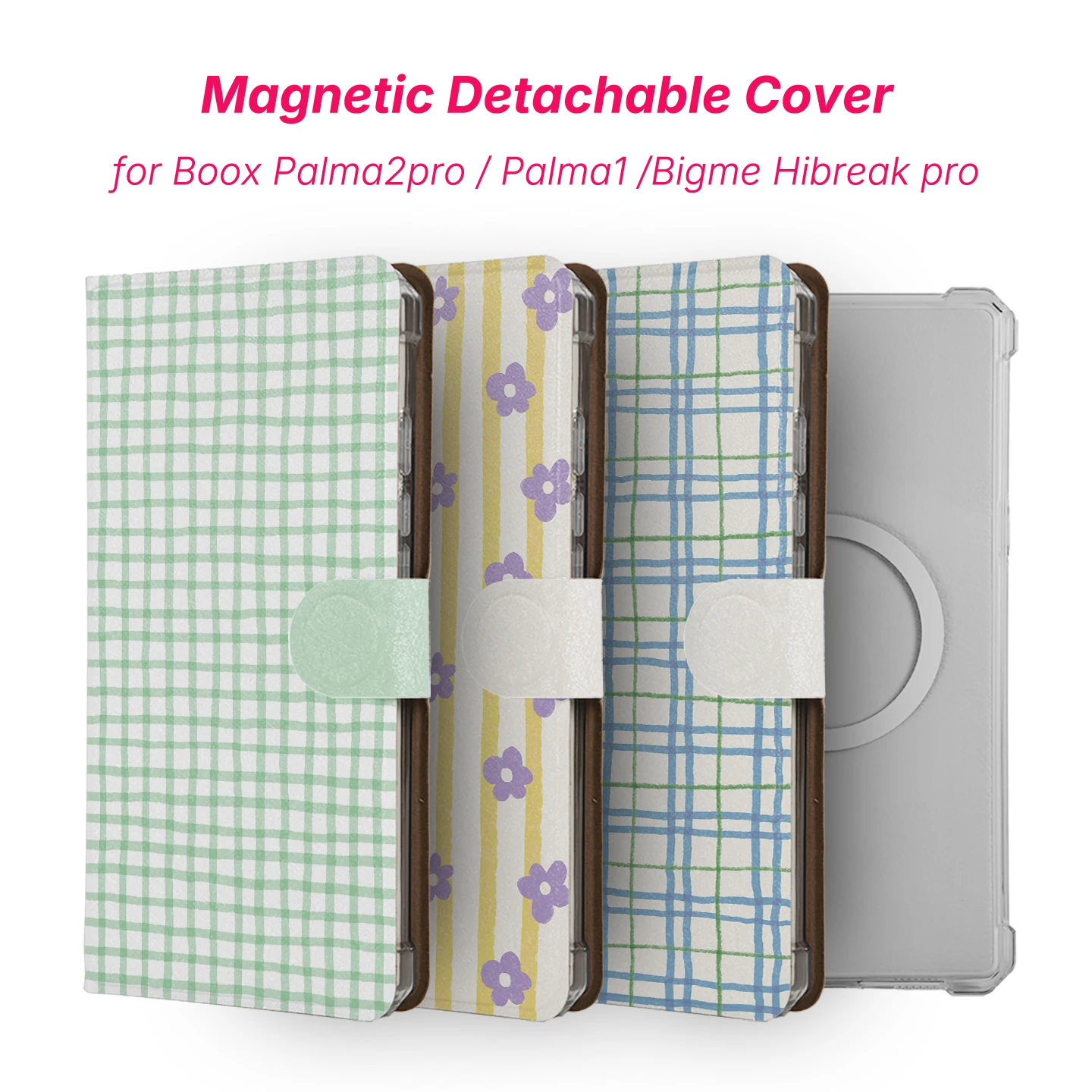 Murmole for Boox Palma2pro Palma2 Palma1 Bigme Hibreak pro plus Detachable Magnetic Case Grid Plaid TPU Clear Protective Cover
Murmole for Boox Palma2pro Palma2 Palma1 Bigme Hibreak pro plus Detachable Magnetic Case Grid Plaid TPU Clear Protective Cover
