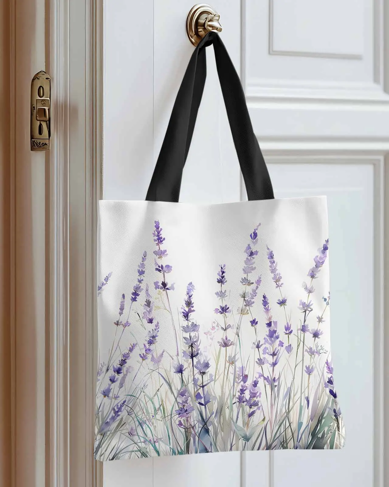 Lavender Flower Plant Wildflower Canvas Bag Handbag Oxford Cloth Eco Shopping Storage Bag for Home Use
Lavender Flower Plant Wildflower Canvas Bag Handbag Oxford Cloth Eco Shopping Storage Bag for Home Use