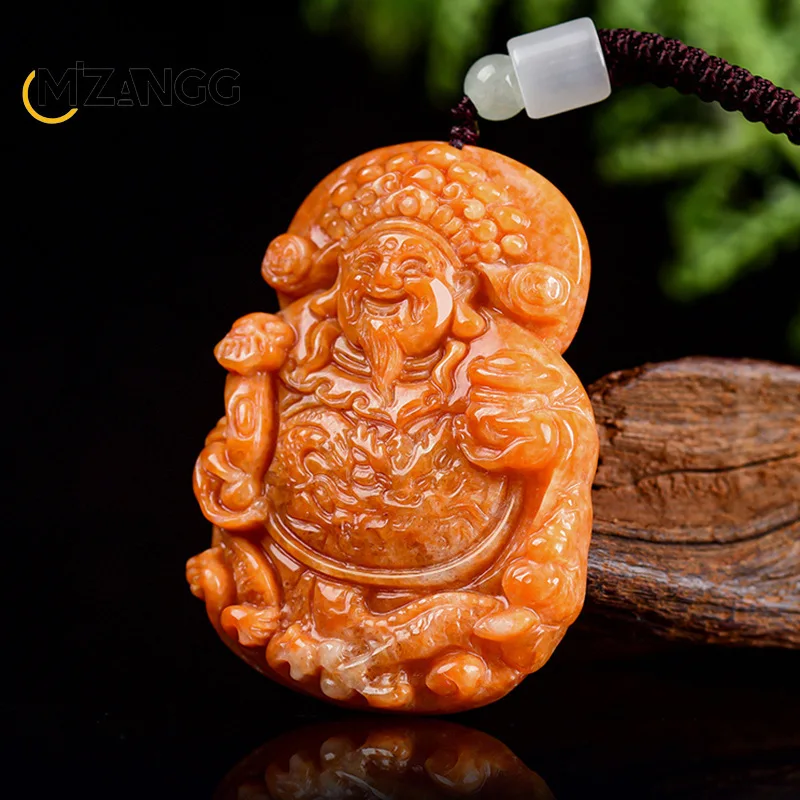 Natural Myanmar Red Jadeite Welcome Blessing God of Fortune Pendant Hand-carved High-grade Exquisite Men and Women's Jewellery
Natural Myanmar Red Jadeite Welcome Blessing God of Fortune Pendant Hand-carved High-grade Exquisite Men and Women's Jewellery