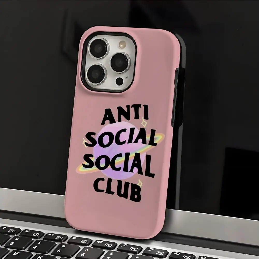 A-ANTI SOCIAL CLUB Phone Case INS For IPhone 16 15 14 13 12 11 Pro Max X XR XSMax 7 8 Plus Glossy Film Hard PC Cover
A-ANTI SOCIAL CLUB Phone Case INS For IPhone 16 15 14 13 12 11 Pro Max X XR XSMax 7 8 Plus Glossy Film Hard PC Cover