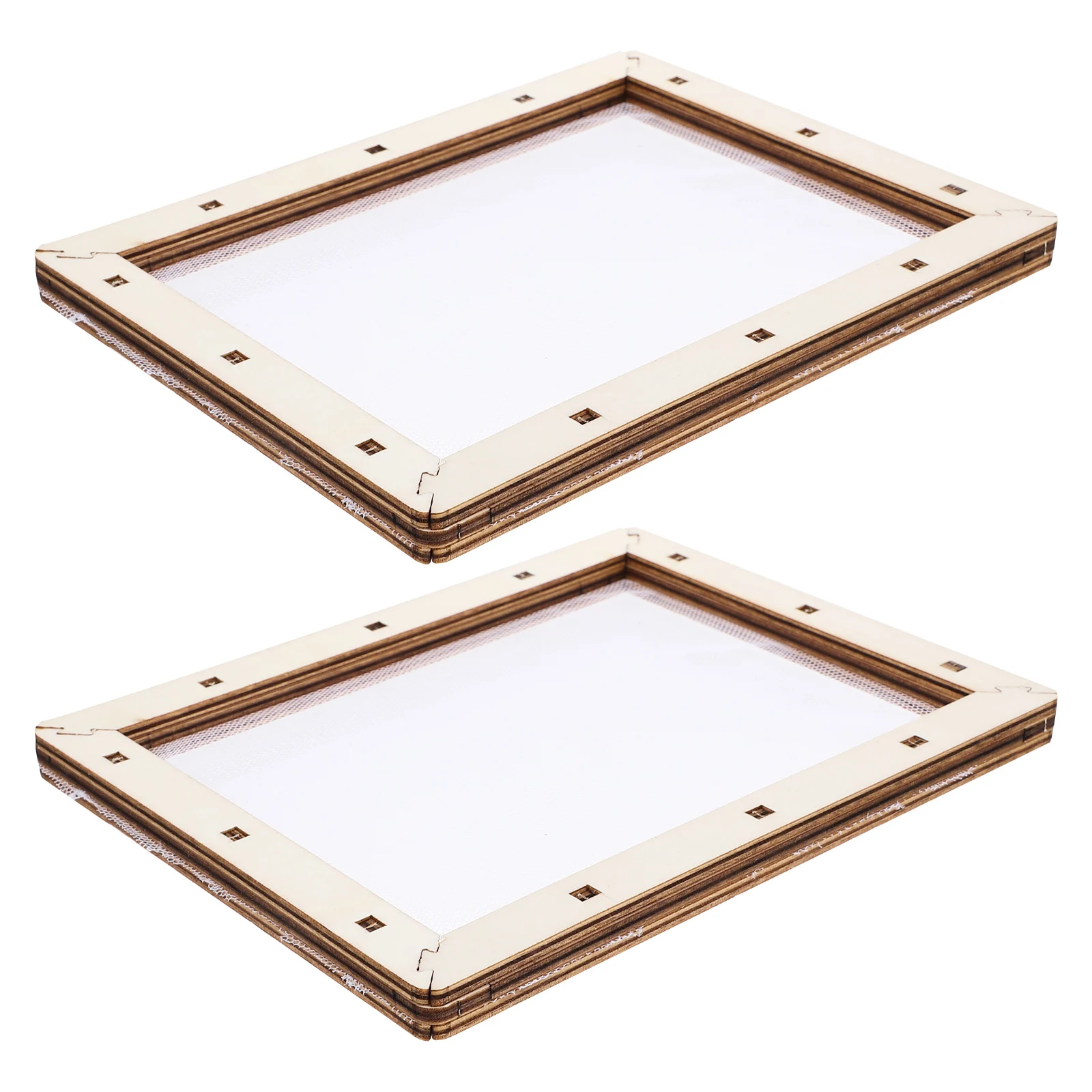 2pcs Making Frame Tools 15x19cm DIY Mesh Paper Making Mould Screen Mould Wooden Craft Supplies Reusable Educational Fun
2pcs Making Frame Tools 15x19cm DIY Mesh Paper Making Mould Screen Mould Wooden Craft Supplies Reusable Educational Fun