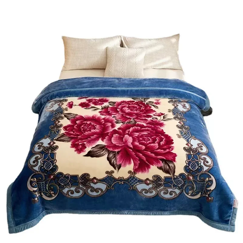 Bufu Skin-friendly 100% Polyester Raschel Blanket Thickened Warm Flower Printing Coral Fleece Blankets Plaid
Bufu Skin-friendly 100% Polyester Raschel Blanket Thickened Warm Flower Printing Coral Fleece Blankets Plaid