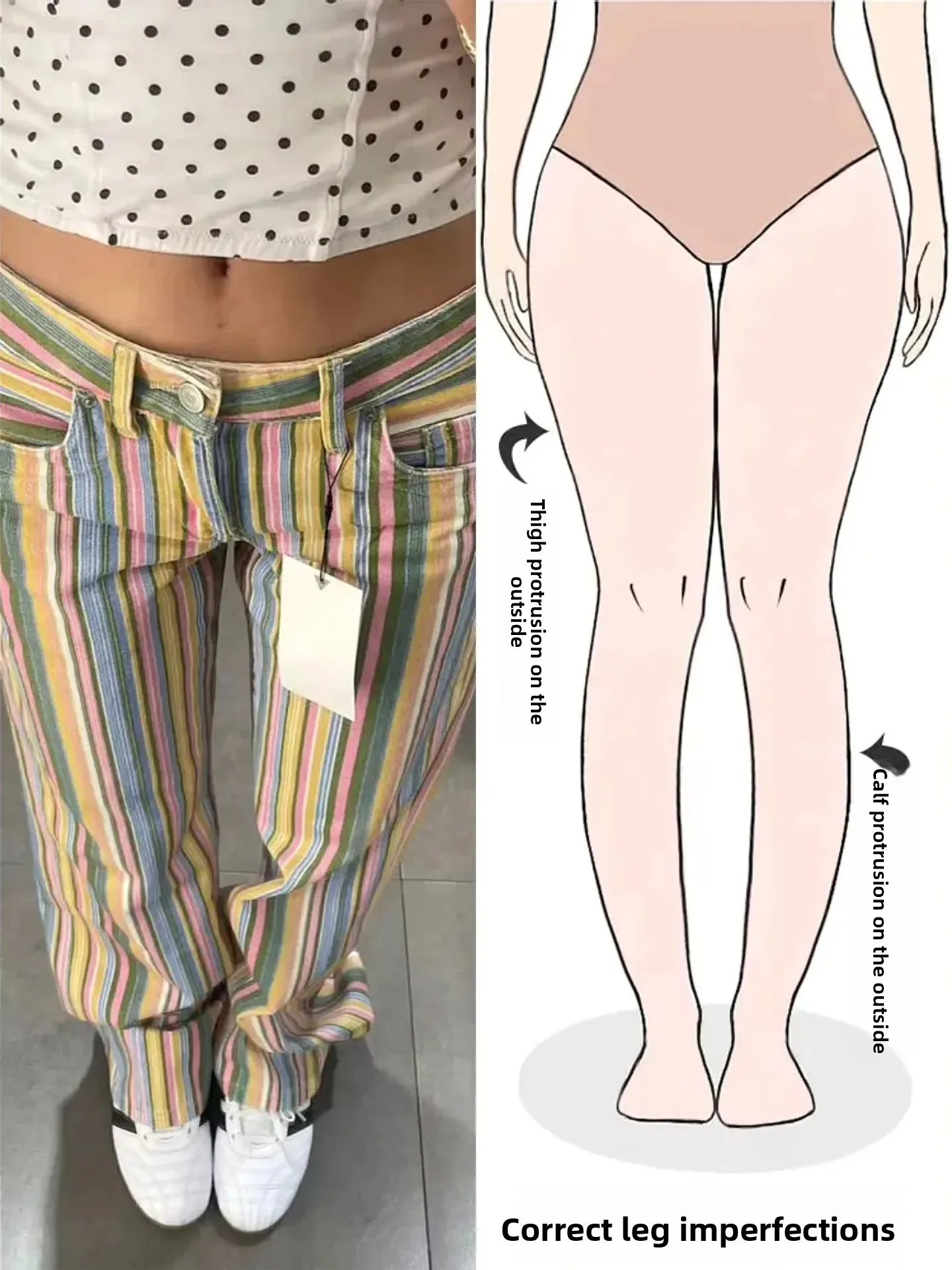 Retro American Rainbow Stripes Wide Leg Denim Jeans Women Summer New Style Spicy Girl Pear Body Shape Street Long Pants
Retro American Rainbow Stripes Wide Leg Denim Jeans Women Summer New Style Spicy Girl Pear Body Shape Street Long Pants