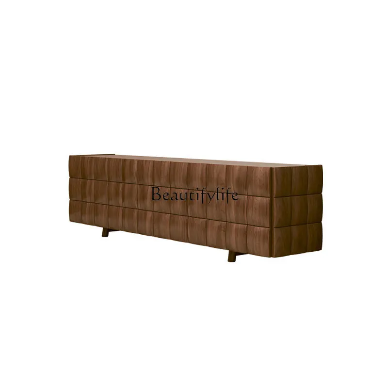 North American black walnut bedroom living room Italian minimalist solid wood storage cabinet
North American black walnut bedroom living room Italian minimalist solid wood storage cabinet