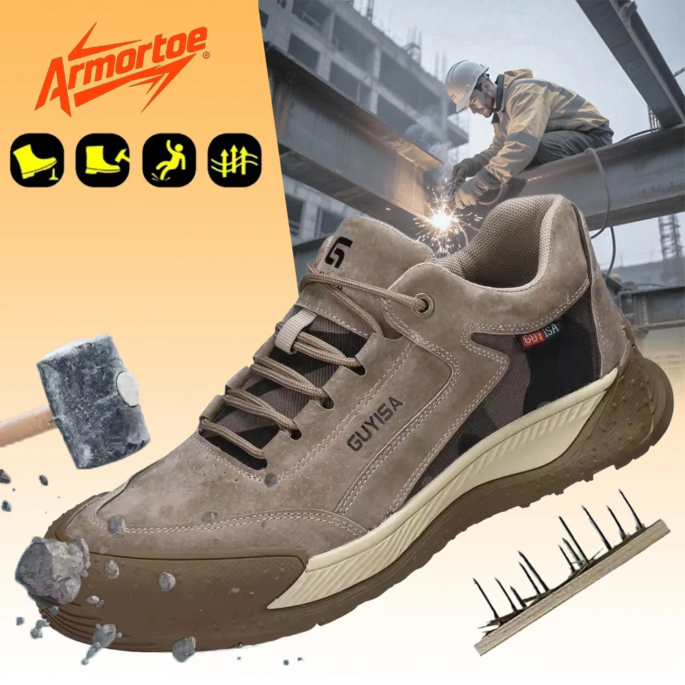 ArmorToe Steel Head Anti-smash Anti-stabbing Safety Shoes Breathable Wear-resistant Work Shoes Four Seasons Models #Armor2610
ArmorToe Steel Head Anti-smash Anti-stabbing Safety Shoes Breathable Wear-resistant Work Shoes Four Seasons Models #Armor2610