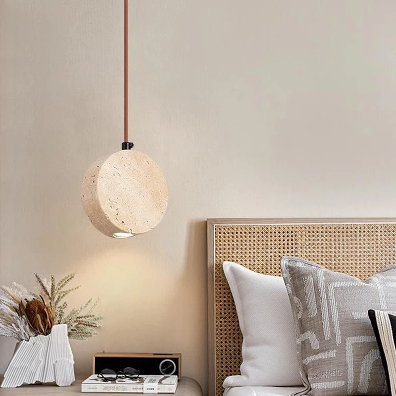 Nordic LED Pendant Lighting Retro Natural Stone Hanging Lamp Round Vintage Yellow Travertine Bedroom Art Decor Ambient Light
Nordic LED Pendant Lighting Retro Natural Stone Hanging Lamp Round Vintage Yellow Travertine Bedroom Art Decor Ambient Light