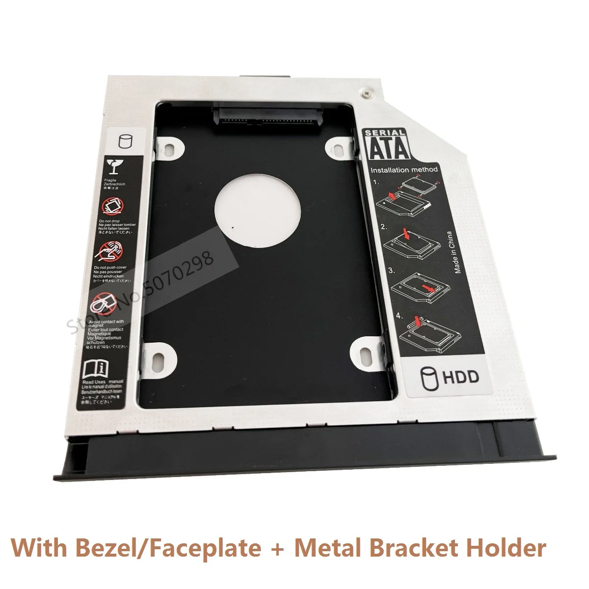 with Bezel Faceplate Bracket 2nd SATA 2.5" Hard Drive HDD SSD Optical Caddy Frame for Lenovo ThinkPad E550 E550C E555 E560 E565
with Bezel Faceplate Bracket 2nd SATA 2.5" Hard Drive HDD SSD Optical Caddy Frame for Lenovo ThinkPad E550 E550C E555 E560 E565