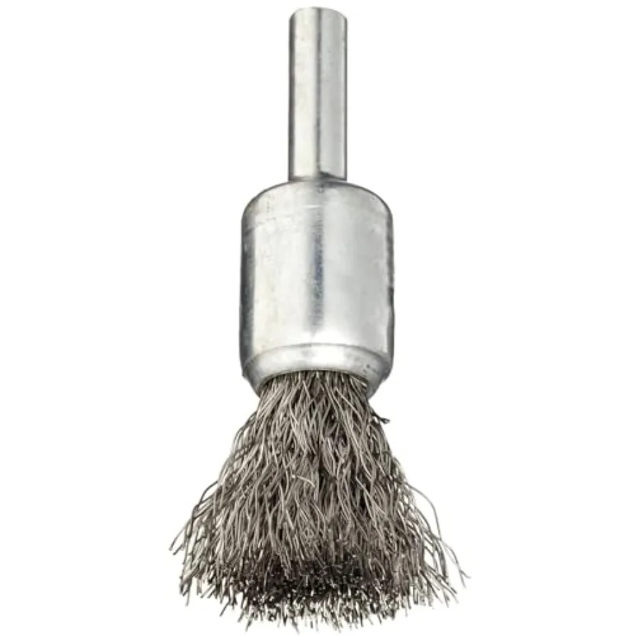 10014 1/2" Crimped Wire End Brush, .0104" Stainl Steel Fill, Made in The USA 0
10014 1/2" Crimped Wire End Brush, .0104" Stainl Steel Fill, Made in The USA 0