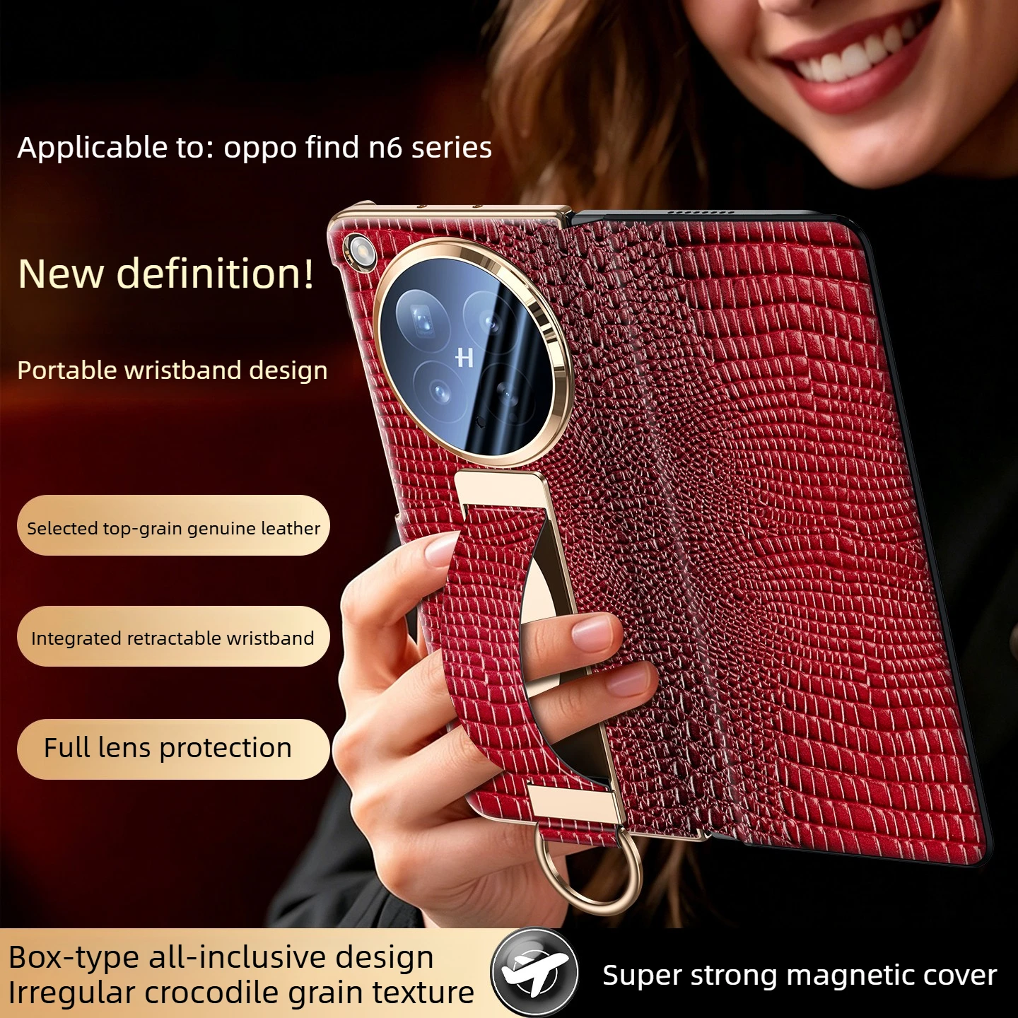 Center axis hinge deluxe phone case for oppo find n6 lens all-inclusive wrist strap ring holder flip cover genuine leather case
Center axis hinge deluxe phone case for oppo find n6 lens all-inclusive wrist strap ring holder flip cover genuine leather case