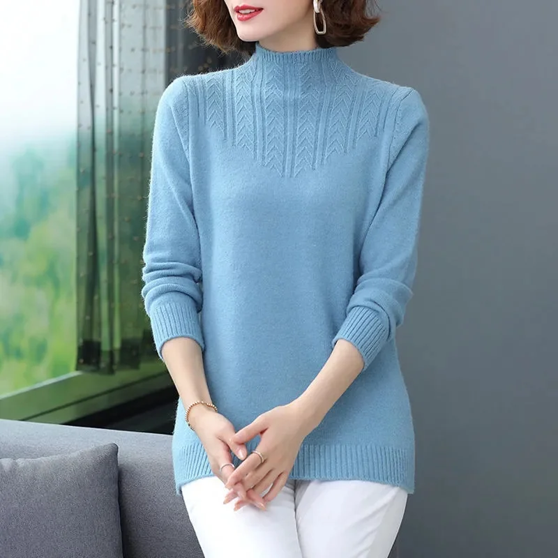 2023 New Women Pullover Turtleneck Sweater Autumn Long Sleeve Slim Elastic Korean Simple Basic Cheap Jumper Solid Color Top
2023 New Women Pullover Turtleneck Sweater Autumn Long Sleeve Slim Elastic Korean Simple Basic Cheap Jumper Solid Color Top